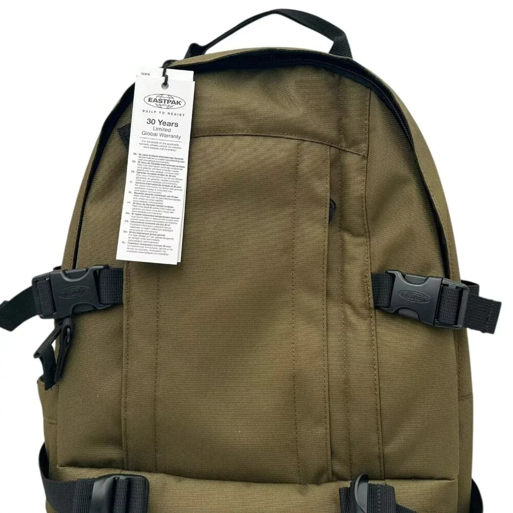 Eastpak Mens Floid Mono Army Backpack Olive Water Resistant Fits 15